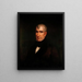 William Henry Harrison - James Reid Lambdin — indrammet kunstværk på væggen