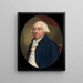 Portrait af en gentleman - James Scouler — indrammet kunstværk på væggen