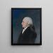 George Washington - James Sharples — indrammet kunstværk på væggen