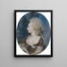 Portrait de Mme Fitzherbert, épouse de George IV - James Sharples — indrammet kunstværk på væggen