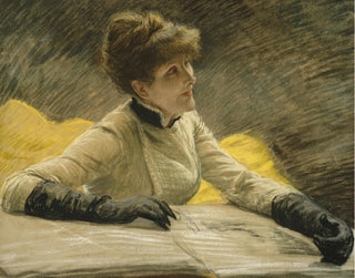 Admiration d'un portfolio - James Tissot — visning af kunstværket