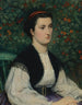 Portrait af en dame - James Tissot — visning af kunstværket