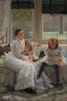 Portrait af fru Catherine Smith Gill og to af hendes børn - James Tissot — visning af kunstværket
