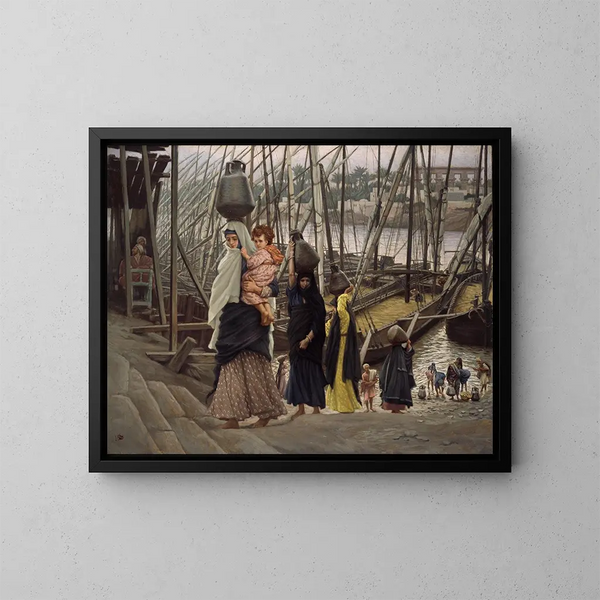 Le séjour en Égypte - James Tissot — indrammet kunstværk på væggen