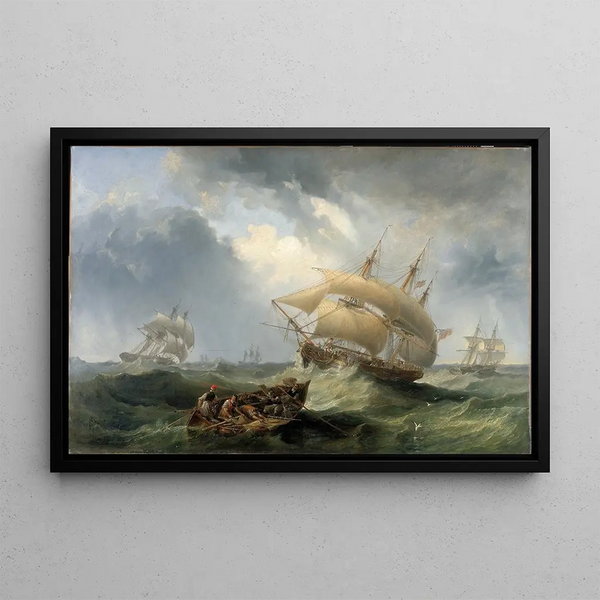 James Wilson Carmichael - Shipping in the Open Sea.webp