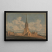 Projektdesign for Fonthill Abbey, Wiltshire - James Wyatt — indrammet kunstværk på væggen