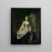 Portrait af Louise Christina Trip - Jan Abel Wassenbergh — indrammet kunstværk på væggen