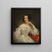 Portrait af Abrahamina Henritte Wurfbain 1808-1883, hustru til Jacob de Vos Jz - Jan Adam Kruseman — indrammet kunstværk på væggen