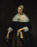 Portrait af en dame - Jan Albertsz Rotius — visning af kunstværket