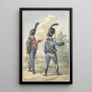 Jan Anthonie Langendijk - Twee staande militairen.webp