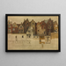 Maisons du vieux Anvers, Handschoenmarkt - Jan August Hendrik Leys — indrammet kunstværk på væggen