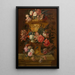 Bouquet de fleurs - Jan Baptist Bosschaert — indrammet kunstværk på væggen