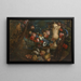 naturmørke med frugt og blomster - Jan Baptist Bosschaert — indrammet kunstværk på væggen