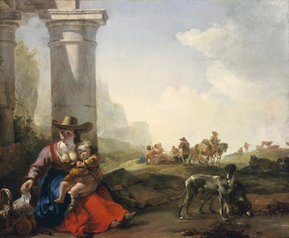 Jan Baptist Weenix - Italian Peasants among Ruins.webp
