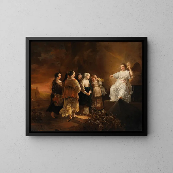 Les Saintes Femmes au Tombeau - Jan Baptist Weenix — indrammet kunstværk på væggen