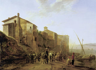 Vue de la Ripa Grande à Rome - Jan Both — visning af kunstværket