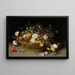 En blomsterkurv - Jan Brueghel den Yngre — indrammet kunstværk på væggen