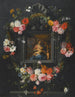 En blomsterkrans omgiver Jomfruen og Barnet - Jan Brueghel den Yngre — visning af kunstværket