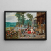 Allégorie de l'Odorat - Jan Brueghel den Yngre — indrammet kunstværk på væggen
