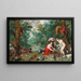 Diane og hendes nymfer, der fisker - Jan Brueghel den Yngre — indrammet kunstværk på væggen