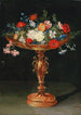 Blomster i en gylden skål - Jan Brueghel den Yngre — visning af kunstværket