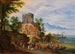 Landskab med ruiner og livlige figurer - Jan Brueghel den Yngre — visning af kunstværket