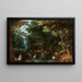 Latonmaleri og de lyciske bønder - Jan Brueghel den Yngre — indrammet kunstværk på væggen