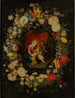 Jomfru Maria med Barnet med Sankt Anna og Sankt Johannes Døberen omgivet af en blomsterkrans - Jan Brueghel den Yngre — visning af kunstværket