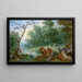 Le Paradis med syndefaldet - Jan Brueghel den Yngre — indrammet kunstværk på væggen