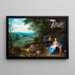 Repos pendant la fuite en Égypte - Jan Brueghel le Jeune — indrammet kunstværk på væggen