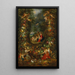 La Sainte Famille entourée d'une guirlande de fruits soutenue par des putti - Jan Brueghel le Jeune — indrammet kunstværk på væggen