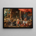 Vénus ved Vulcains smedje - Jan Brueghel den Yngre — indrammet kunstværk på væggen