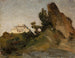 Maison des maharajahs à Abu Road au crépuscule - Jan Cybis — visning af kunstværket