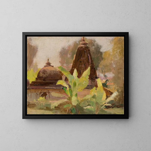 Temple jain d'Ahmedabad - Jan Cybis — indrammet kunstværk på væggen