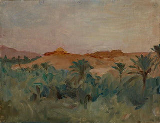 Biskra, palmerne fra siroccoen - Jan Cybis — visning af kunstværket