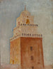 Kairouan minareten af Barbier-moskeen - Jan Cybis — visning af kunstværket