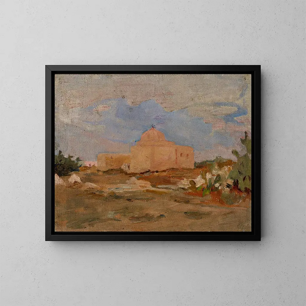 La mosquée de l'Épée à Kairouan - Jan Cybis — indrammet kunstværk på væggen