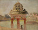 Temple de Madras med det hellige bassin - Jan Cybis — visning af kunstværket