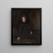 Portrait af Wanda Szwengruben født Cigliska, søster af kunstneren - Jan Cybis — indrammet kunstværk på væggen
