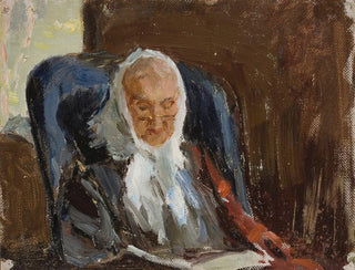 Portrait af Maria Petrovna Rubtsov, malerens Rubtsovs bedstemor - Jan Cybis — visning af kunstværket