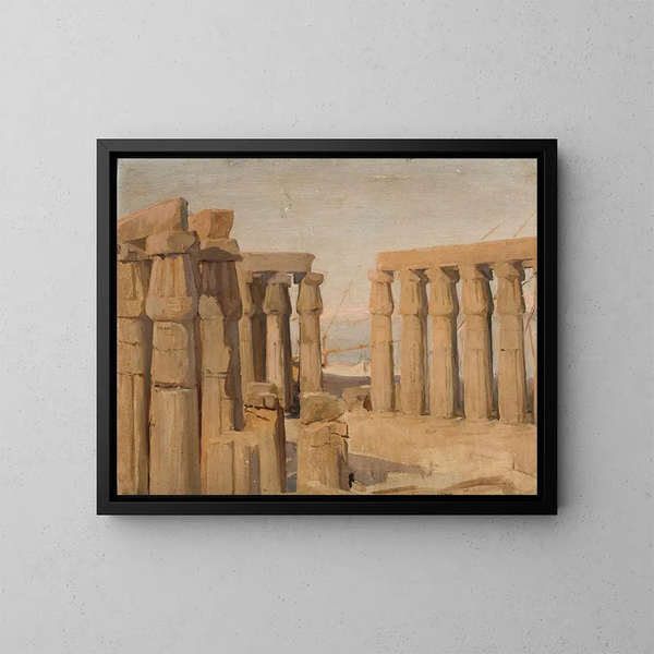 Temple i Luxor - Jan Cybis — indrammet kunstværk på væggen