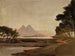 Vue des pyramides lors du voyage en Égypte - Jan Cybis — visning af kunstværket