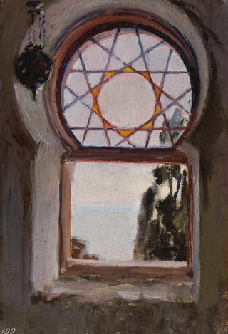 Jan Cigliski - Window of the BakhchiDere villa in Yalta From the journey to Crimea.webp