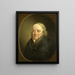Portrait af Johannes Kinker, digter og filosof, professor i Liège - Jan Cornelis van Rossum — indrammet kunstværk på væggen