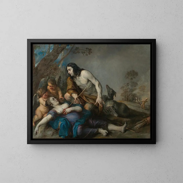 Céphale og Procris - Jan Cossiers — indrammet kunstværk på væggen