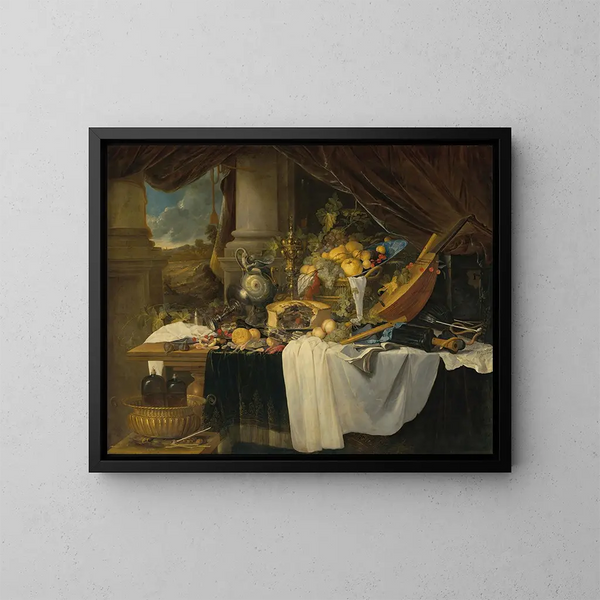 bordstilben - Jan Davidsz de Heem — indrammet kunstværk på væggen