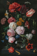 naturtro med blomster i en glasvase - Jan Davidsz de Heem — indrammet kunstværk på væggen