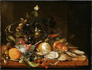 Jan Davidsz de Heem - Still Life with Wine Fruit and Oysters.webp