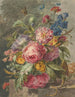 naturtro stilleben med blomster - Jan Evert Morel — visning af kunstværket