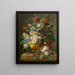 Blomster i en vase - Jan Frans Eliaerts — indrammet kunstværk på væggen